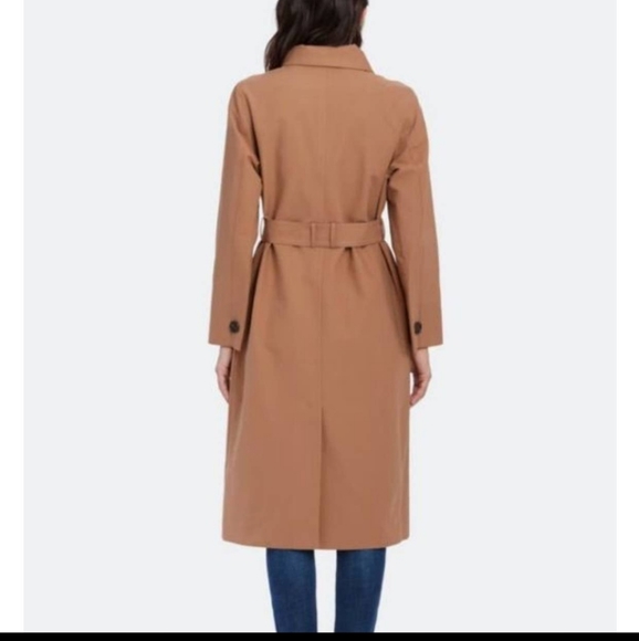 The Author High Neck Long Trench Coat - Picture 7 of 7